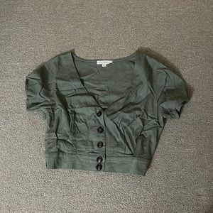 Pacsun Green Cropped Top
